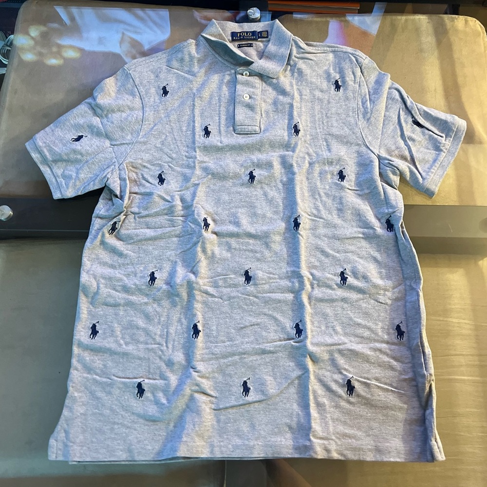 Ralph Lauren Polo Gray Repeater Size Large
